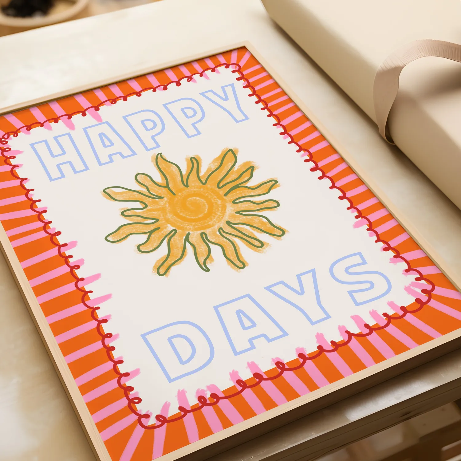 Maddison Ball Happy Days affiche typographique