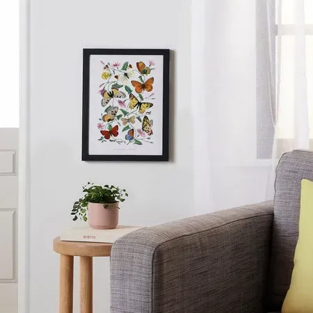 Society6 Butterfly Moth Paul Gervais affiche encadrée