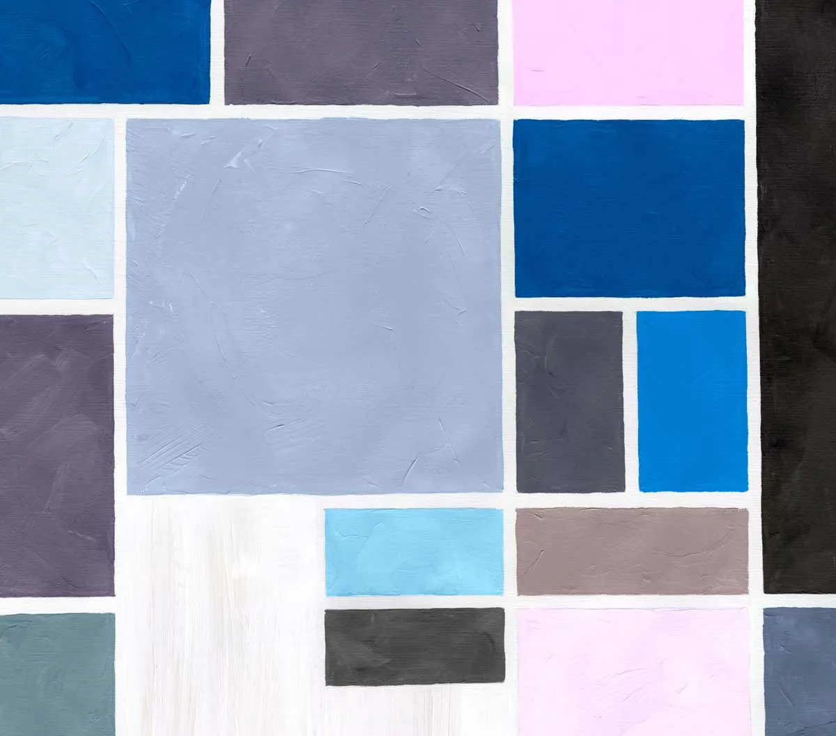 Mademoiselle Tiss Poudrées Bleu tête de lit tissu lavable