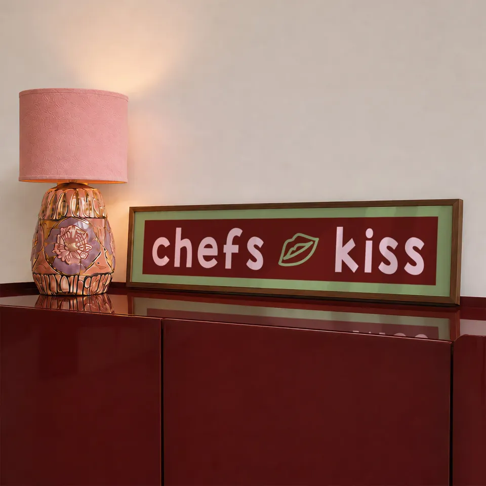 Maddison Ball Chefs Kiss tirage encadré 60x12