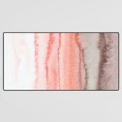 Society6 Within The Tides Coral Dawn tapis bureau aquarelle