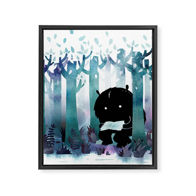 Society6 A Quiet Spot toile encadrée lecture