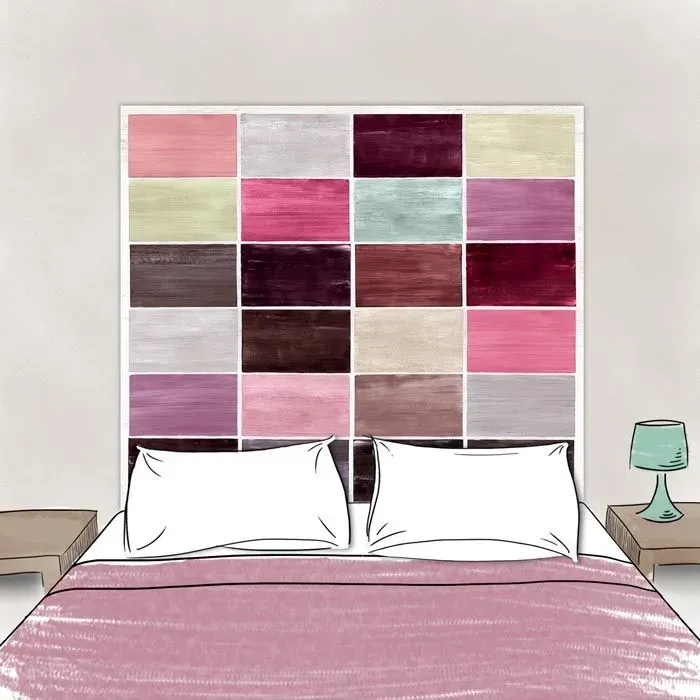 Mademoiselle Tiss Guimauves tête de lit tissu lavable