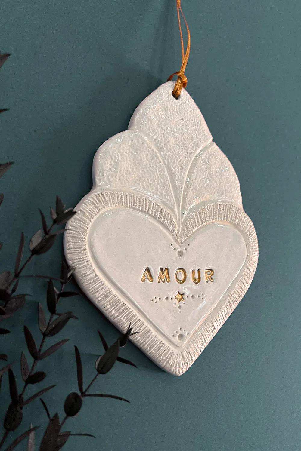Biankaléone Ex-voto Amour mural 10 x 13,5 cm