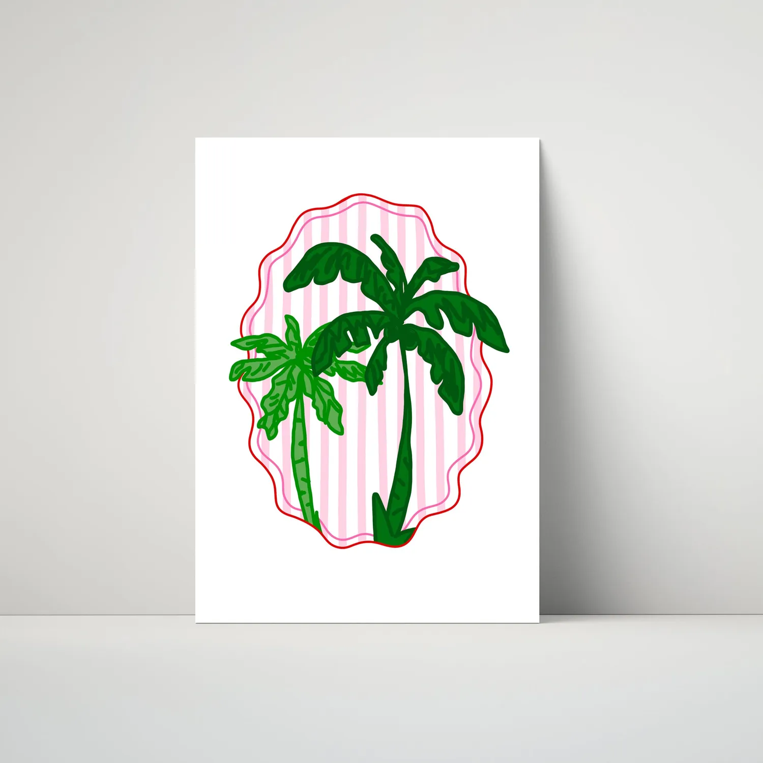 Maddison Ball I'd Rather Be Palm Trees affiche tropicale