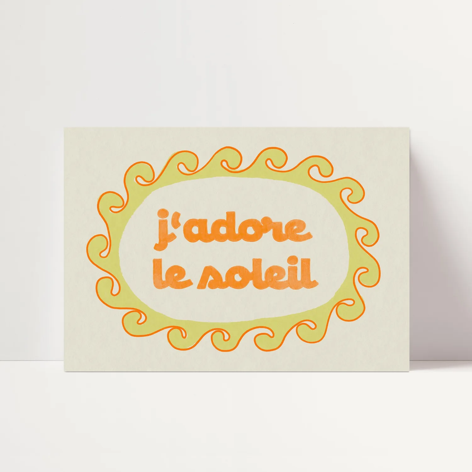 Maddison Ball J'adore Le Soleil affiche papier mat