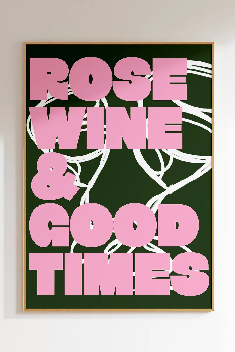 Maddison Ball Rose Wine & Good Times affiche bar