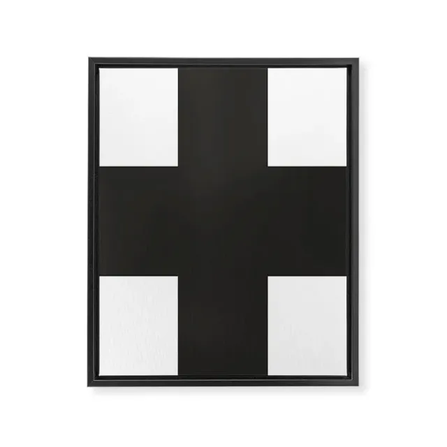 Society6 Swiss Cross toile encadrée