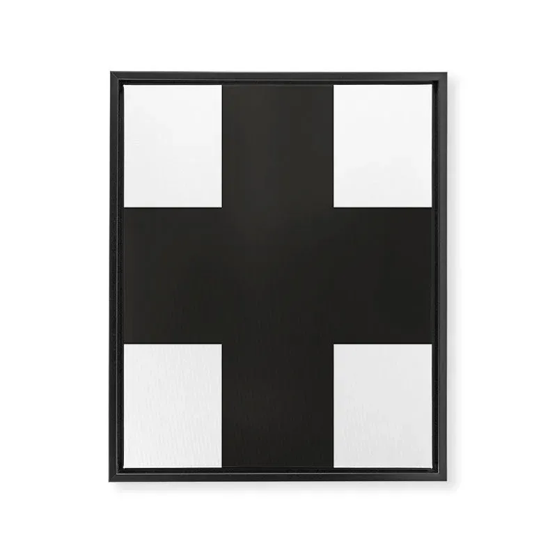 Society6 Swiss Cross toile encadrée