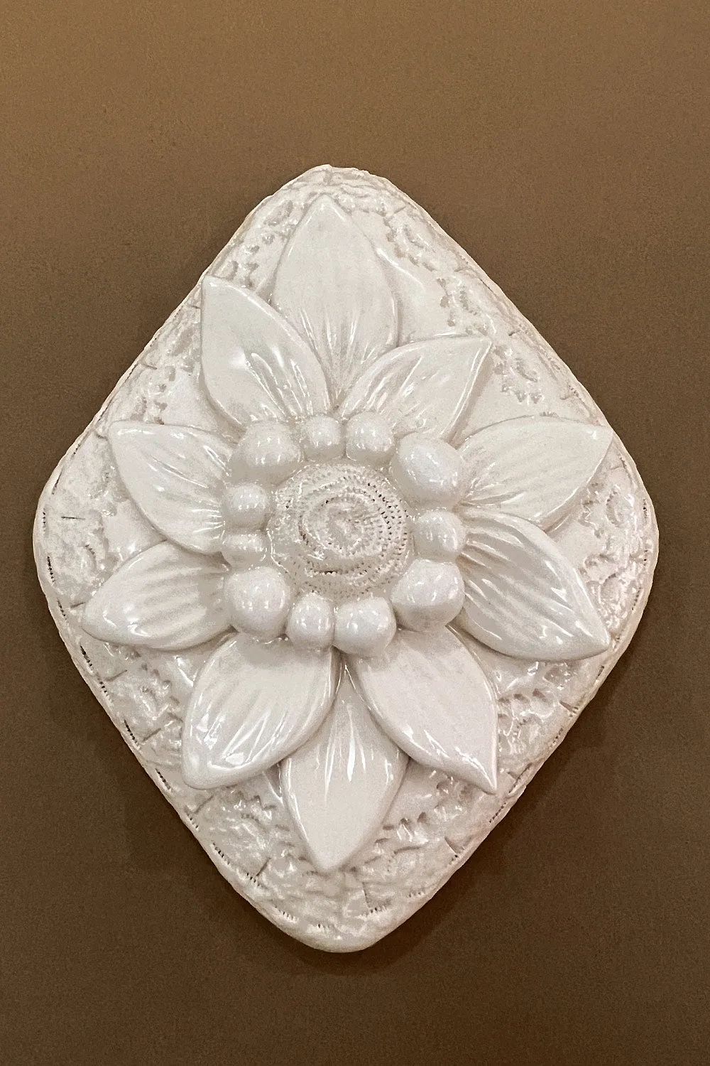 Biankaléone Médaillon Merveille fleurie 10,5x13 cm