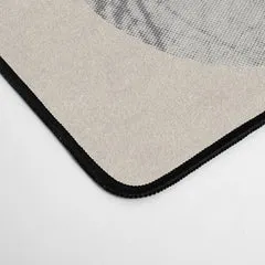 Society6 Paper Pattern Circles tapis de bureau beige