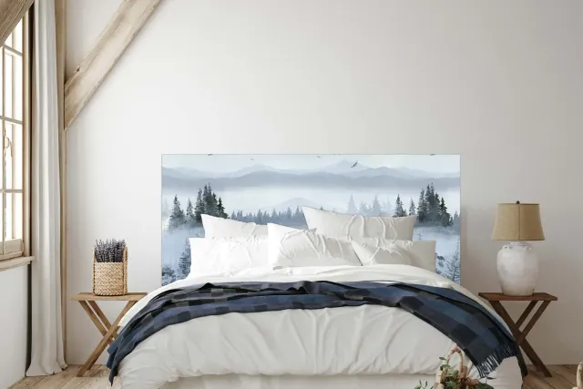 Mademoiselle Tiss Dès l'Aube tête de lit tissu artiste