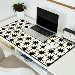 Society6 Midcentury Atomic Starburst tapis de bureau
