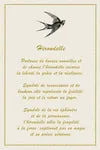 Biankaléone Hirondelle guirlande de coeurs décor mural 16,5x18,5 cm
