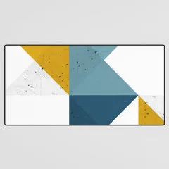 Society6 Modern Geometric 19 tapis de bureau triangles