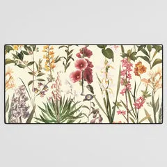 Society6 Secret Garden VI tapis de bureau botanique vintage