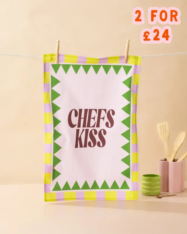 Maddison Ball Chef's Kiss torchon coton 68x45cm