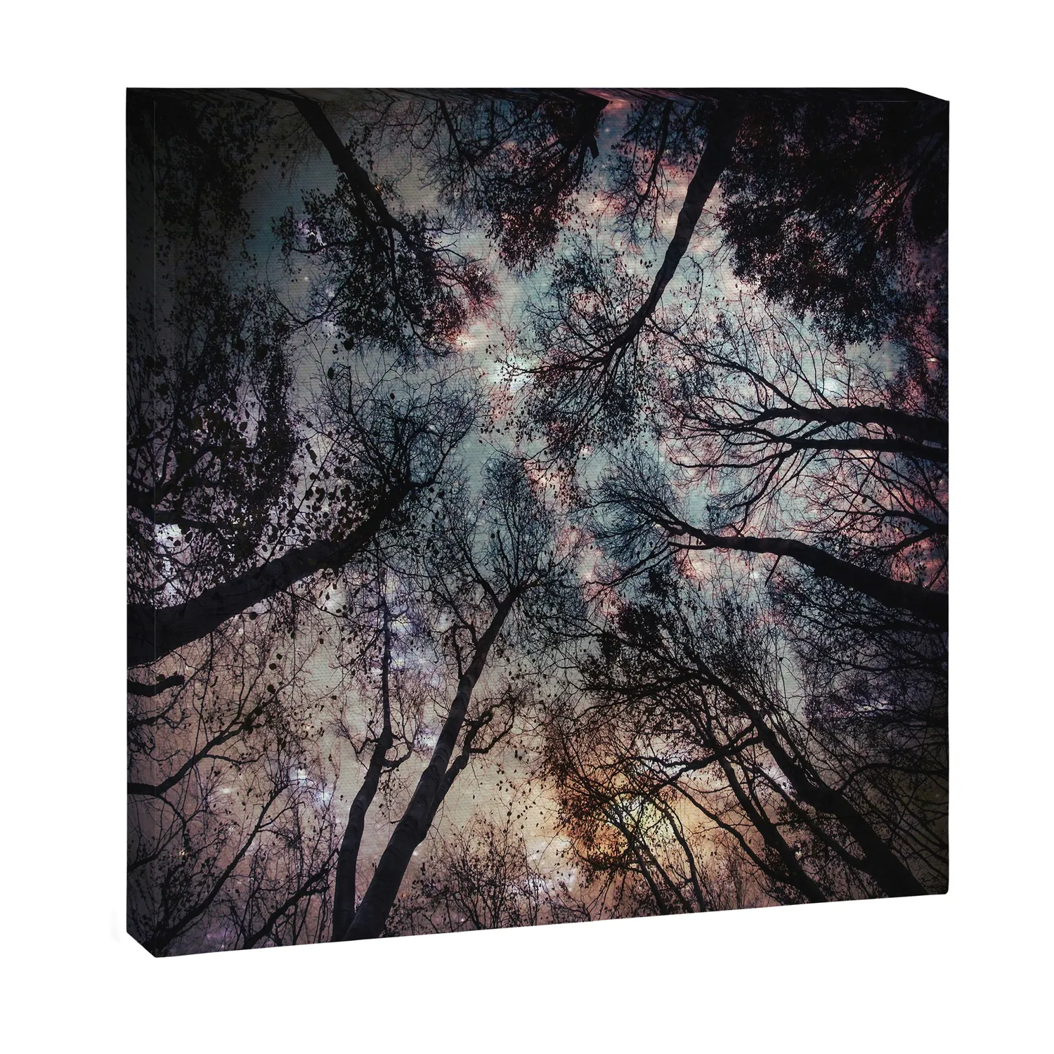 Society6 Starry Sky Forest toile nuit