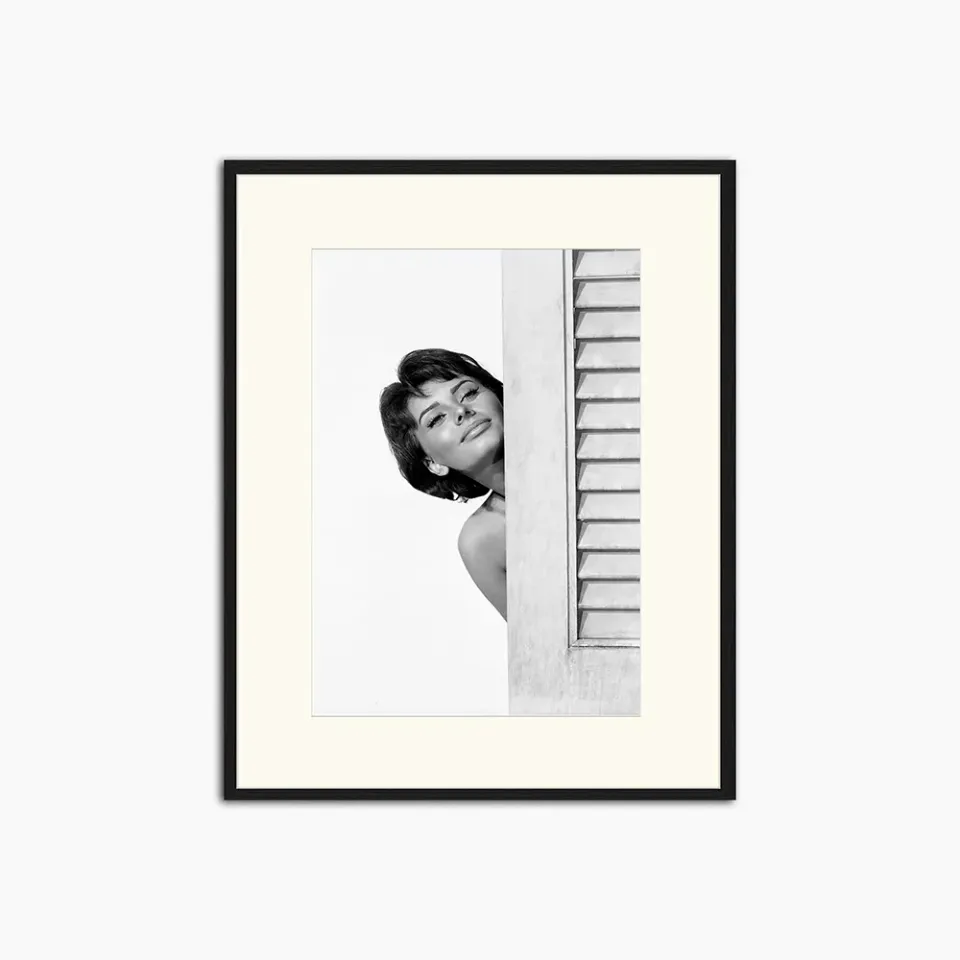 Any Image Sophia Loren in Houseboat photo encadrée noir et blanc