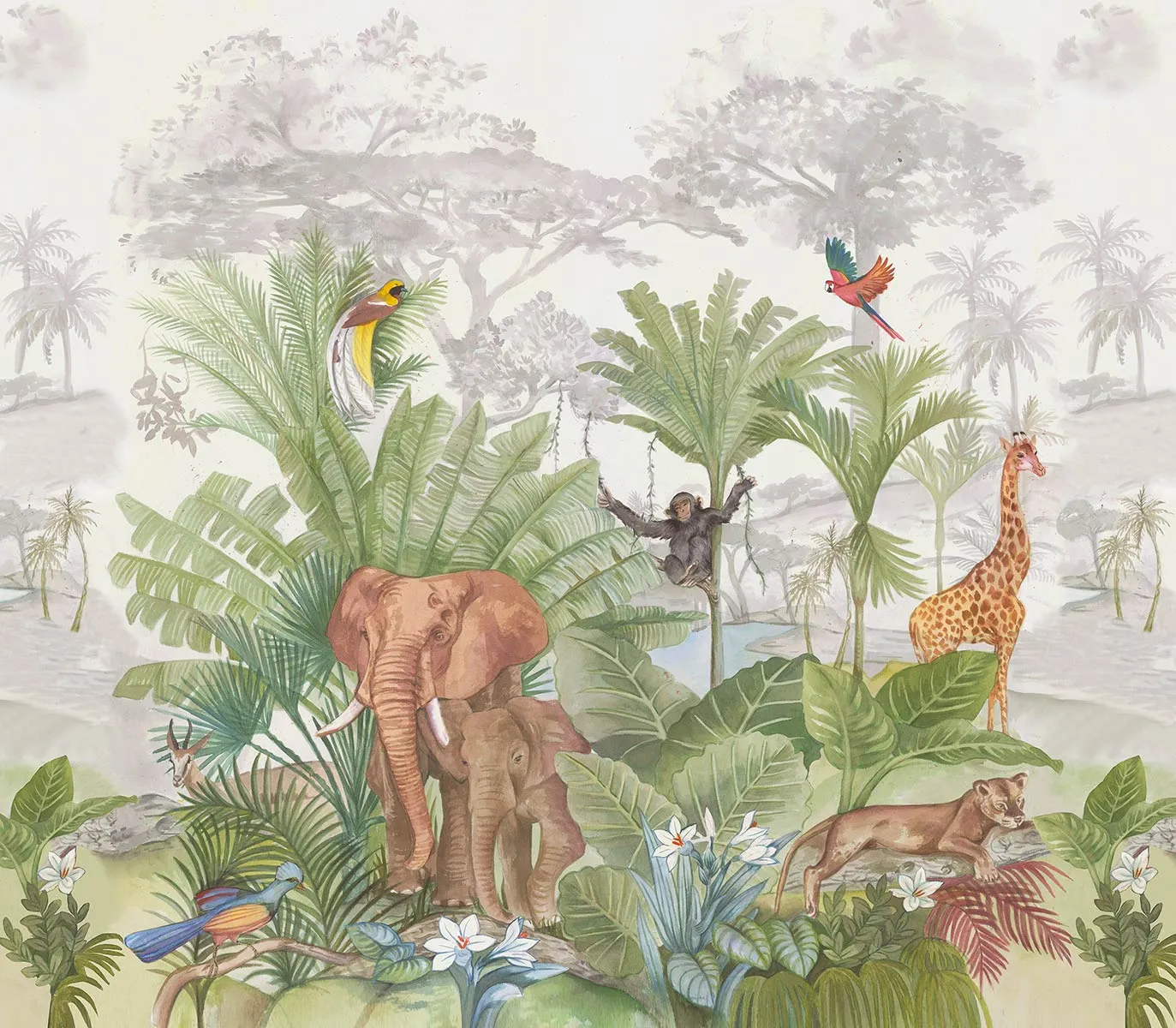Mademoiselle Tiss Africa tête de lit tissu