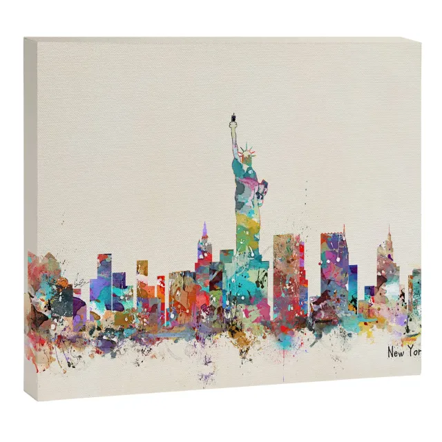 Society6 new york city skyline toile imprimée