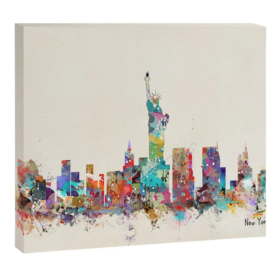 Society6 new york city skyline toile imprimée