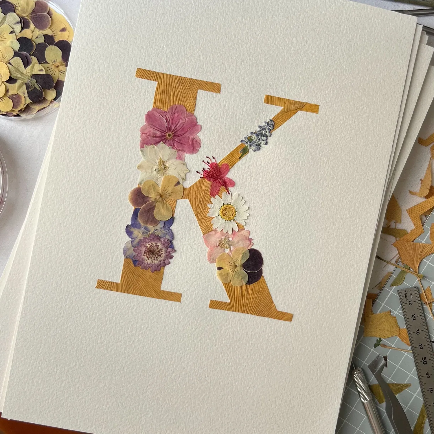Horti QWERTY herbier 21x30 cm ginkgo lettre