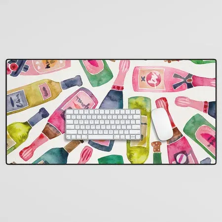 Society6 Champagne Collection tapis de bureau festif