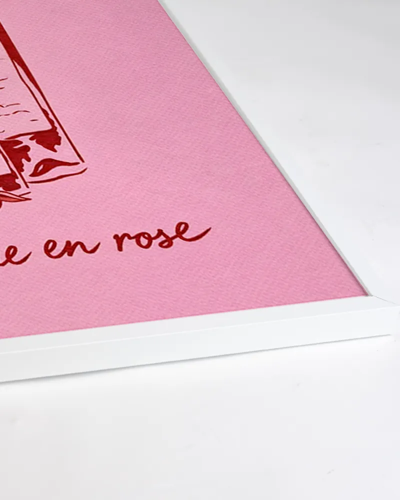 Any Image La Vie en Rose affiche encadrée couleur