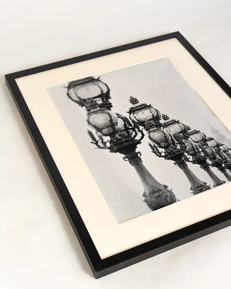 Any Image Liv Corday Alexandre III Bridge Paris photo encadrée N&B 50x60