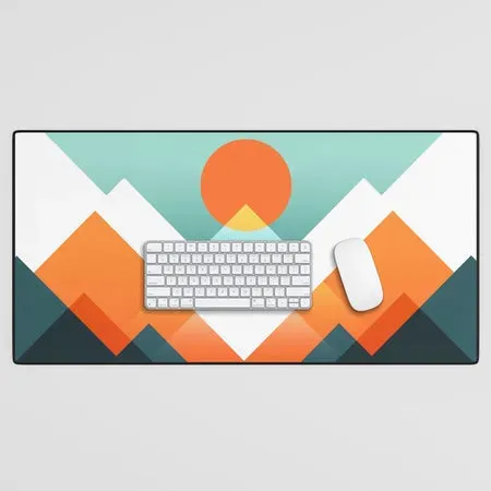 Society6 Everest tapis de bureau montagne géométrique