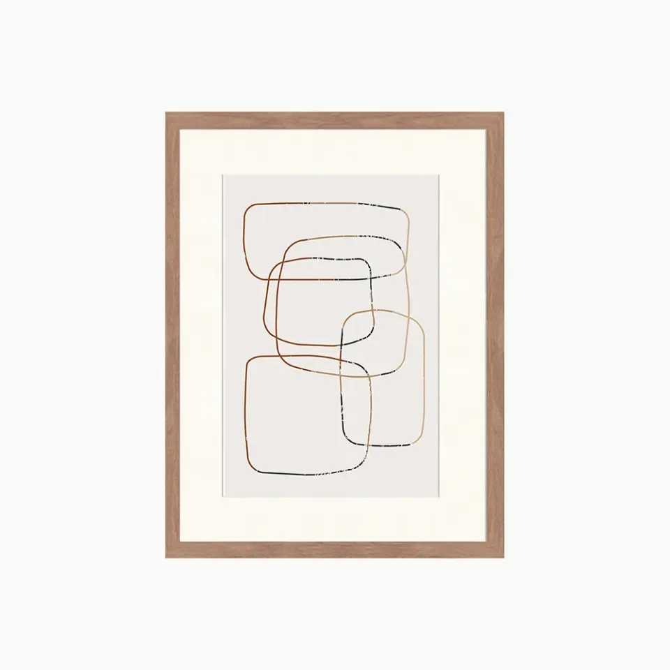 Any Image Line Abstract tableau encadré abstrait