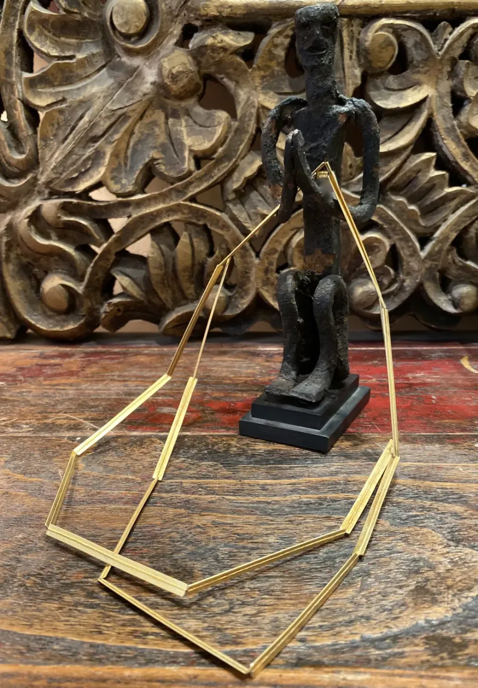 Galerie Kara Trait collier vermeil fin