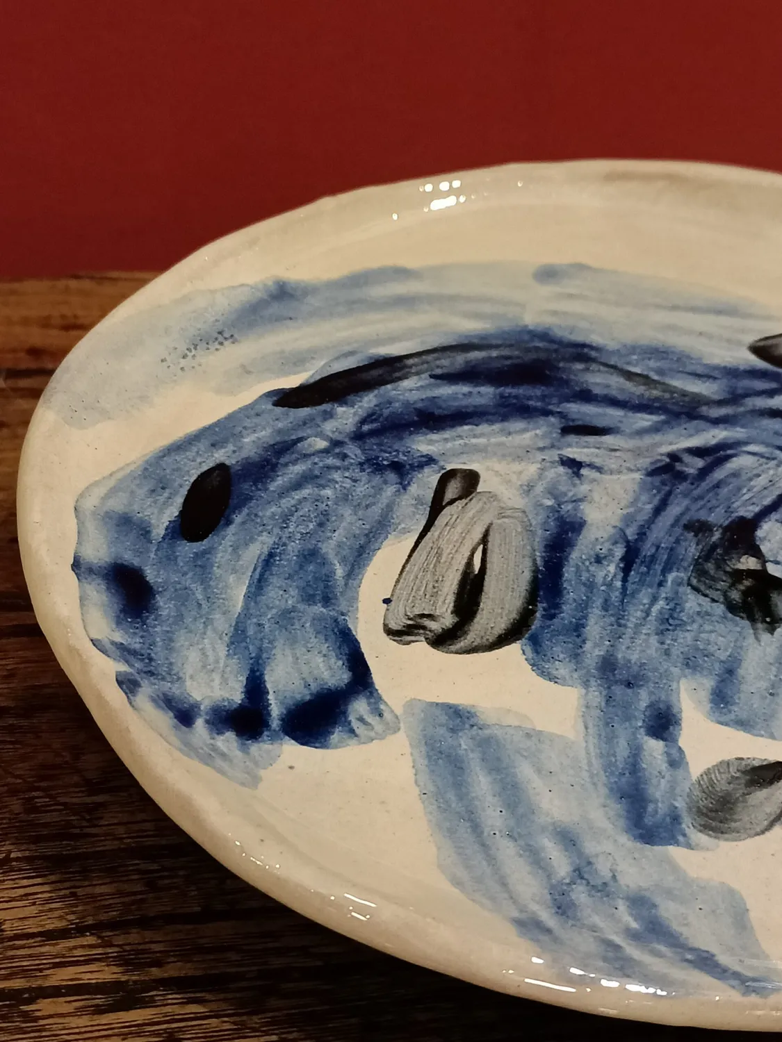 Galerie Kara Héloïse Bariol 7 assiette terre vernissée