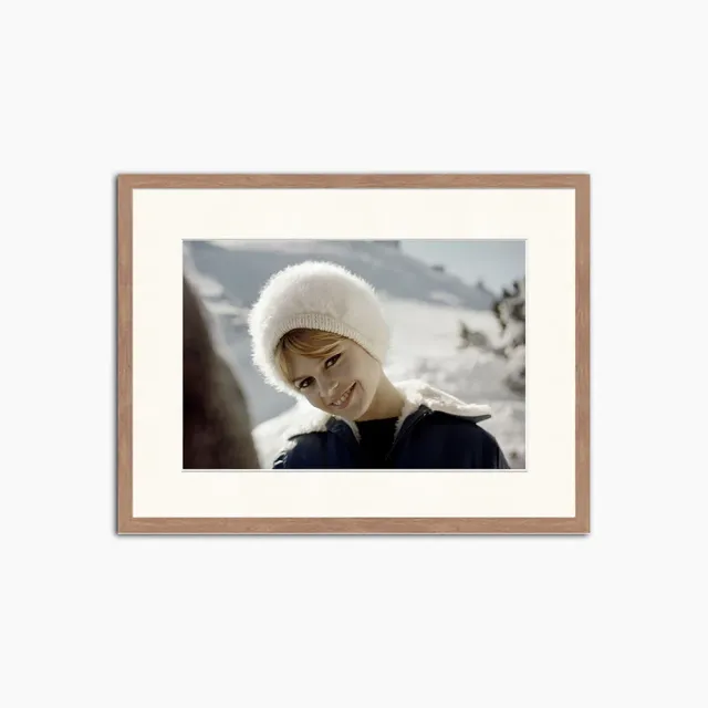 Any Image Brigitte Bardot Loves Winter photo encadrée icône cinéma
