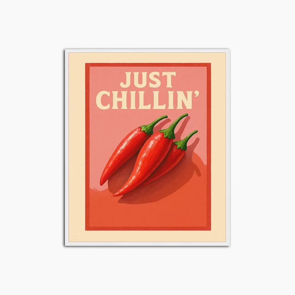 Any Image Just Chillin affiche encadrée colorée